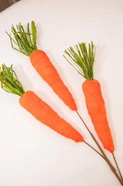 Decorator's Warehouse 29" Velvet Carrot Spray > Easter Decor|Easter Decor