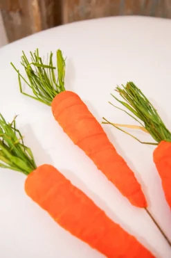 Decorator's Warehouse 29" Velvet Carrot Spray > Easter Decor|Easter Decor