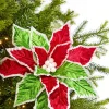 Decorator's Warehouse 22" Velvet Poinsettia Stem > Storyville|Christmas Flowers