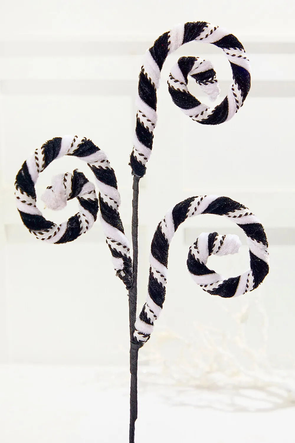 Decorator's Warehouse 27" Velvet Stripe Spiral Curly Spray > Halloween|Halloween