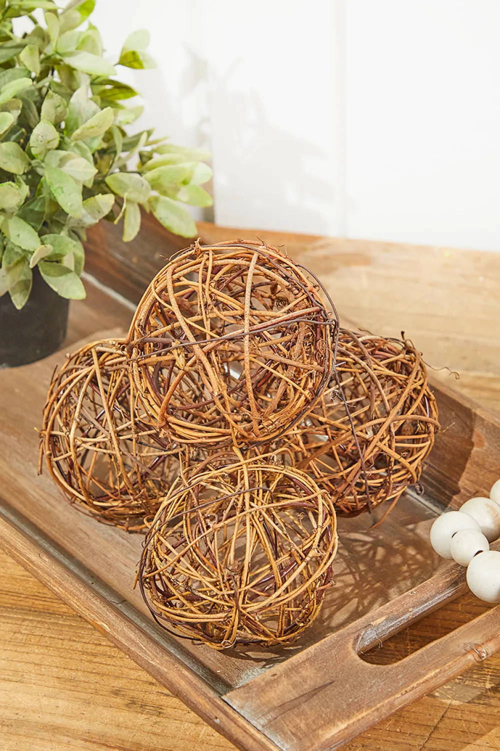 Decorator's Warehouse Vine Grapevine Ornament - Set of 4 > Christmas Decor|Spring Decor