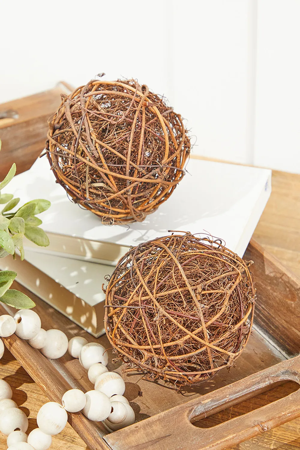 Decorator's Warehouse Vine Grapevine Ornaments - Set of 2 > Christmas Decor|Patriotic Decor