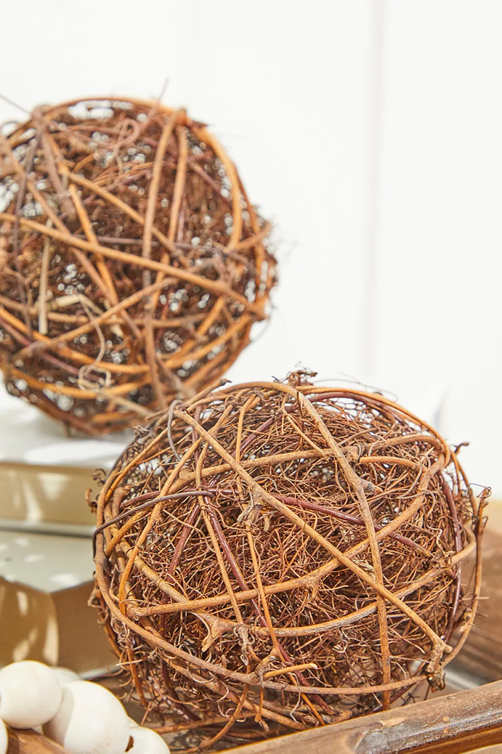Decorator's Warehouse Vine Grapevine Ornaments - Set of 2 > Christmas Decor|Patriotic Decor