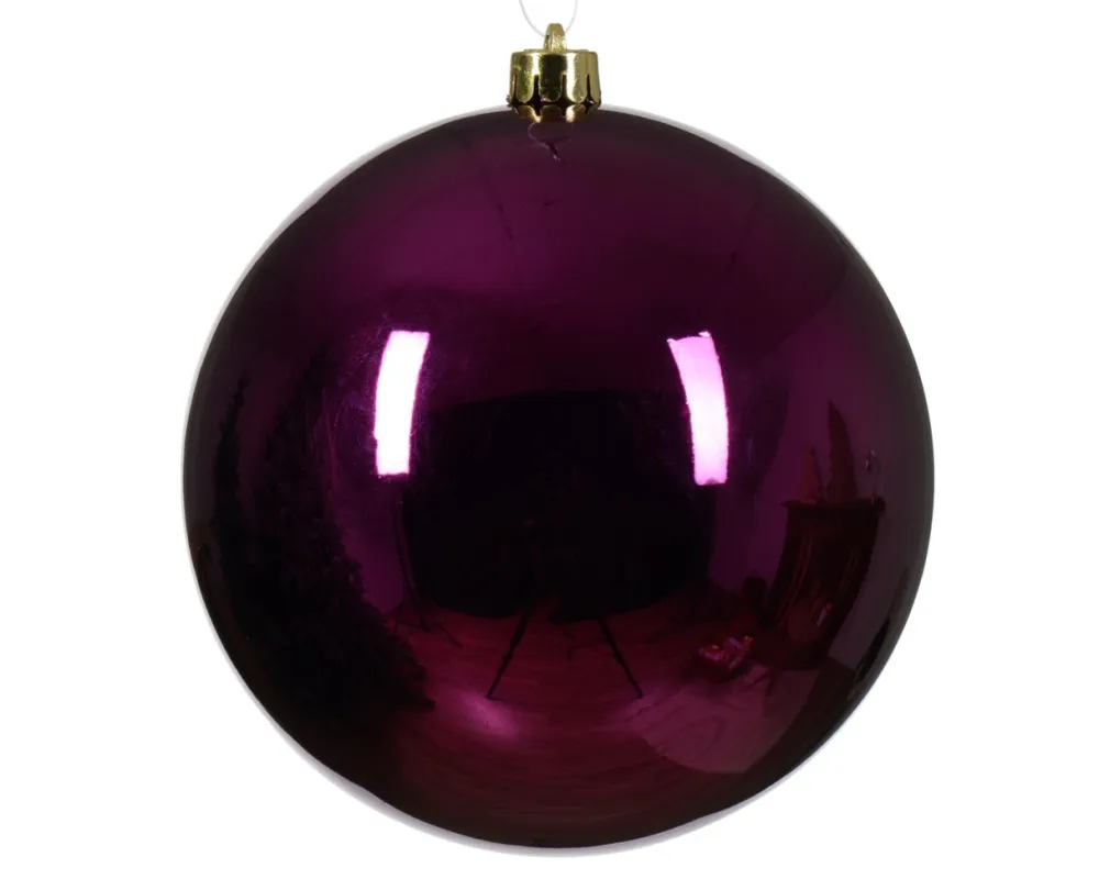 Decorator's Warehouse 5.5" Violet Shatterproof Ornament > Small Shatterproof (Under 6")|Christmas Decor