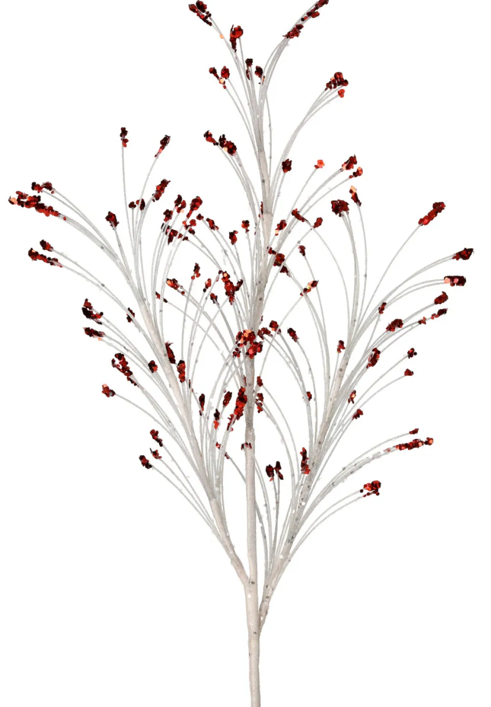 Decorator's Warehouse 36” White and Red Glitter Grass Spray > Christmas Sale|Christmas Sprays