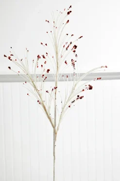 Decorator's Warehouse 36” White and Red Glitter Grass Spray > Christmas Sale|Christmas Sprays