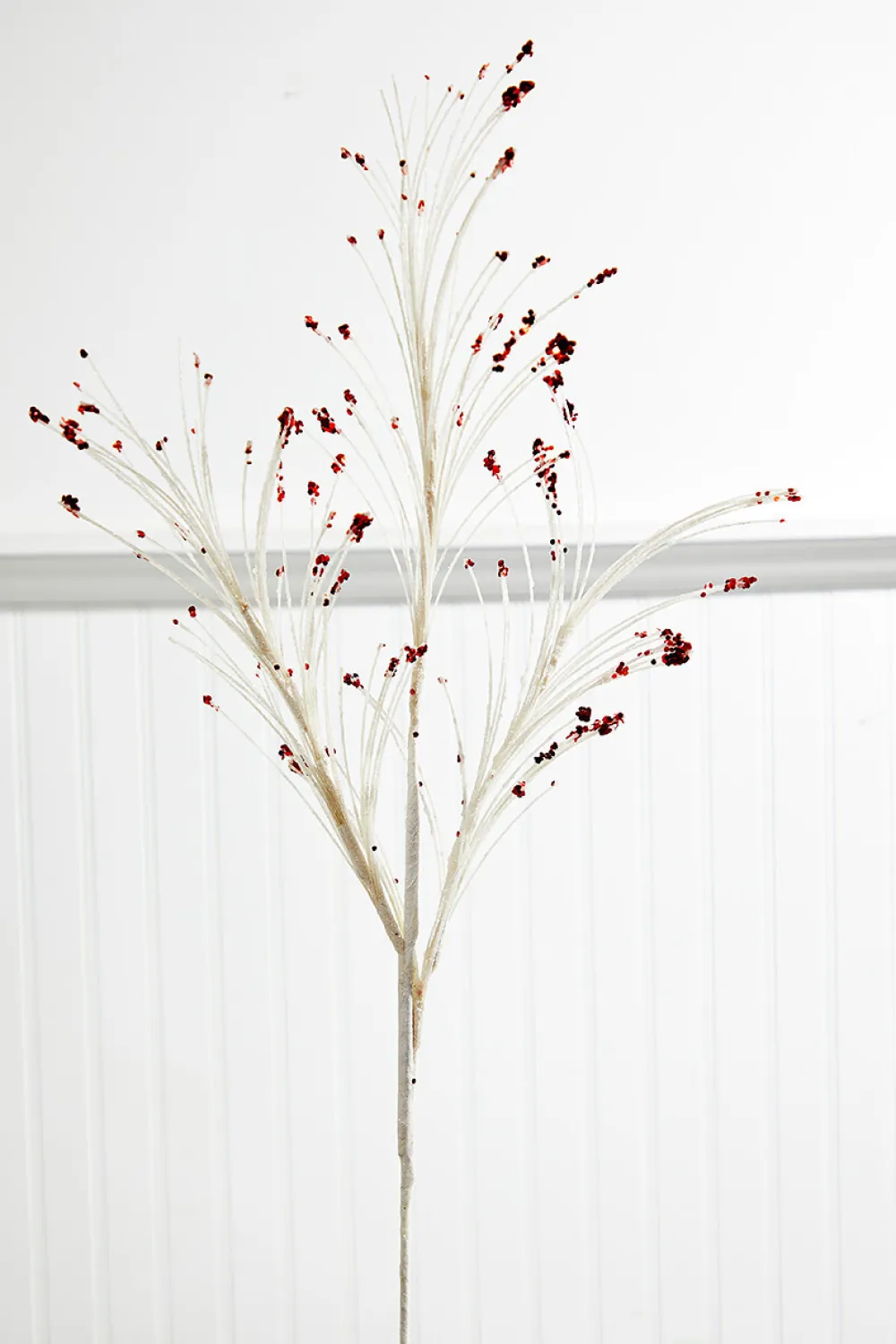Decorator's Warehouse 36” White and Red Glitter Grass Spray > Christmas Sale|Christmas Sprays