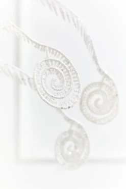 Decorator's Warehouse 50" White Glitter Curly Spray > White Christmas|2026 New Additions
