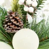 Decorator's Warehouse 14.5" White Glitter Pinecone Ornament Spray > White Christmas|Christmas Sprays