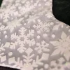 Decorator's Warehouse 20” White Snowflake Glitter Print on Sheer Organza Stocking > Christmas Textiles|White Christmas