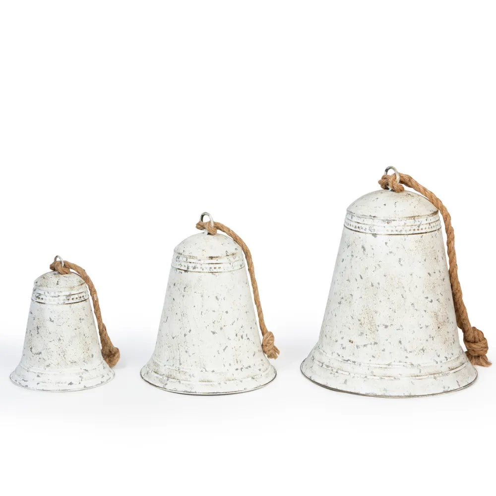 Decorator's Warehouse White Washed Bell - Large > Winter Woodland