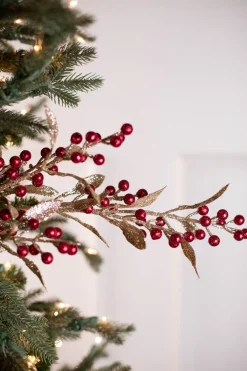 Decorator's Warehouse 32” Winter Berry Branch > Jewel Tones|Classic Christmas