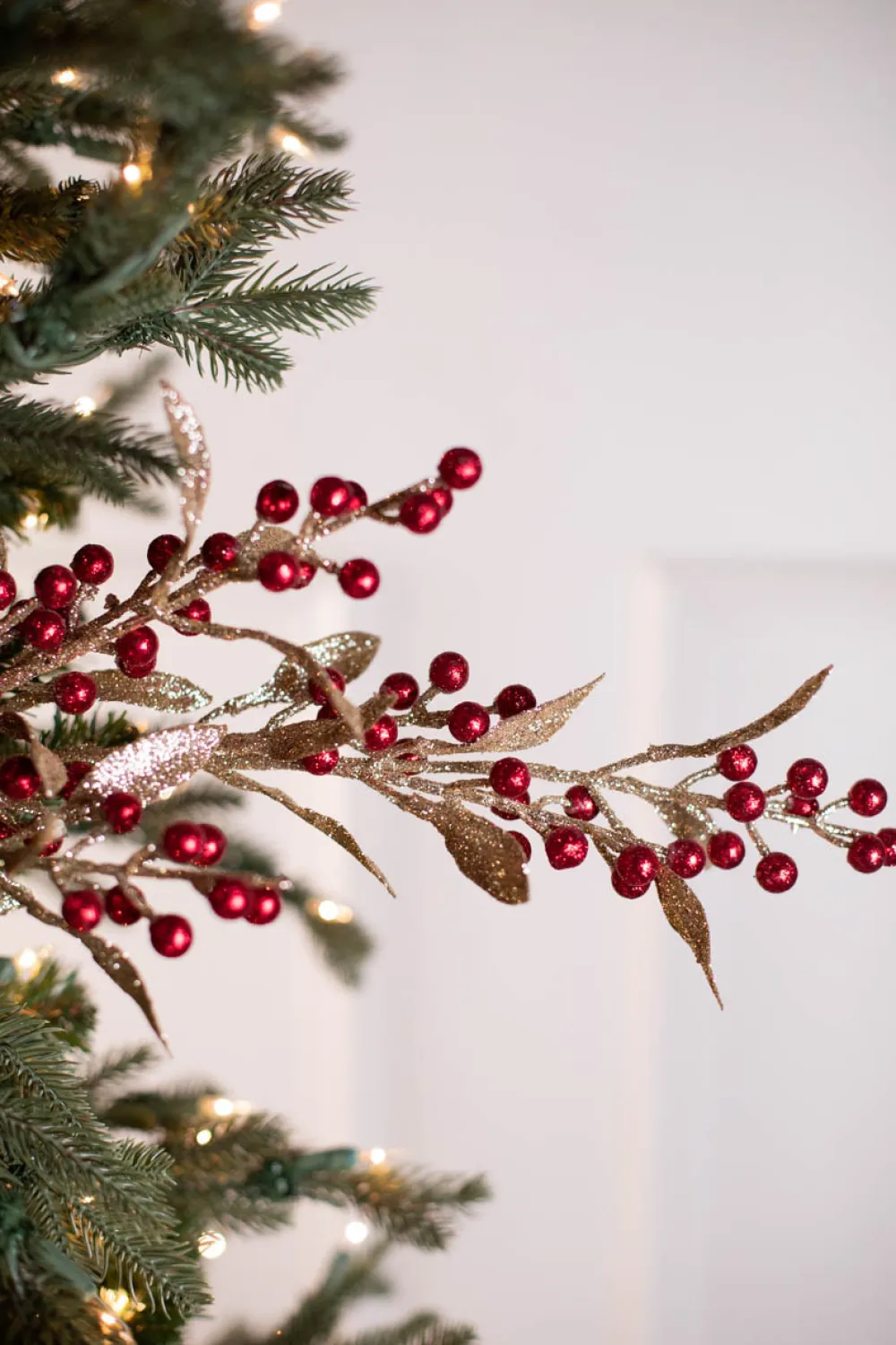 Decorator's Warehouse 32” Winter Berry Branch > Jewel Tones|Classic Christmas