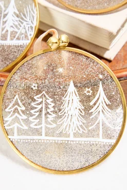 Decorator's Warehouse Winter Scene Glass Ornament > Christmas Decor|Christmas Ornaments