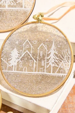 Decorator's Warehouse Winter Scene Glass Ornament > Christmas Decor|Christmas Ornaments
