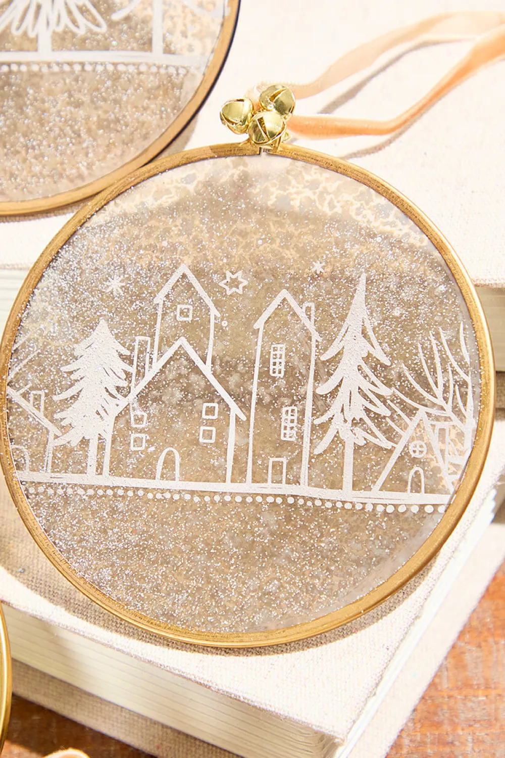 Decorator's Warehouse Winter Scene Glass Ornament > Christmas Decor|Christmas Ornaments