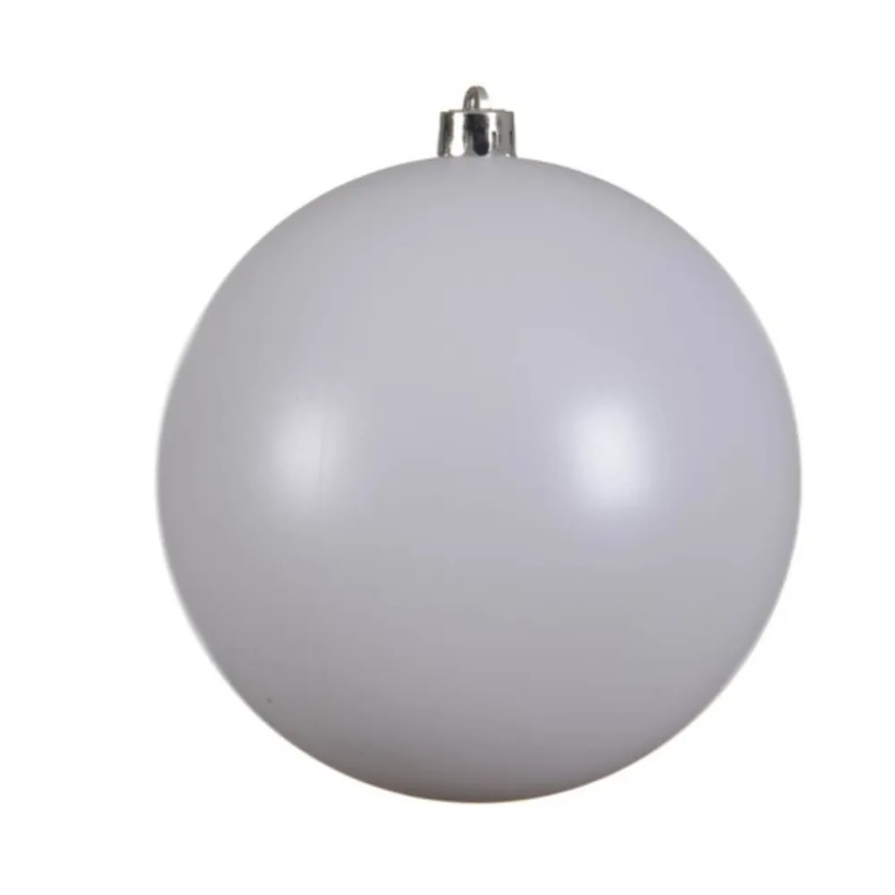 Decorator's Warehouse 8" Winter White Shatterproof Ornament > White Christmas|Sugar & Spice