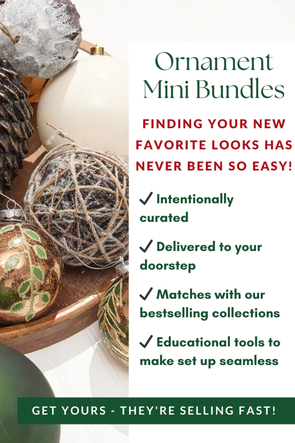 Decorator's Warehouse Winter Woodland Ornaments Mini Bundle > Christmas Decor|Christmas Ornaments
