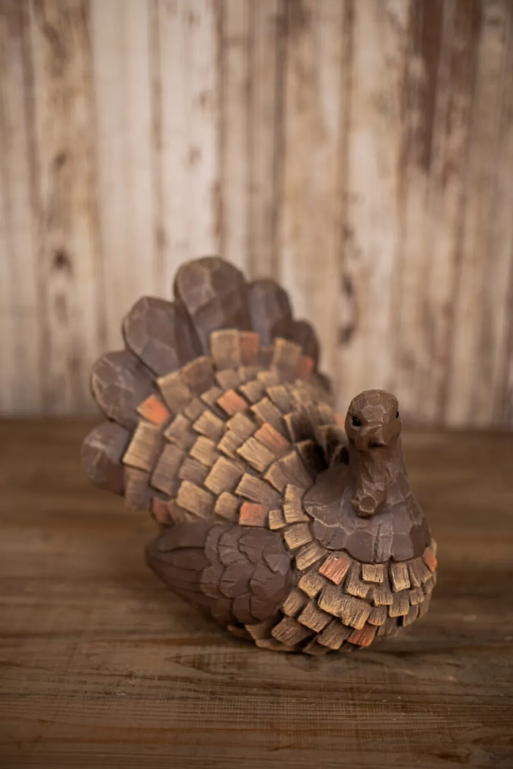 Decorator's Warehouse Wood Carved Turkey > Fall Decor|Fall Decor