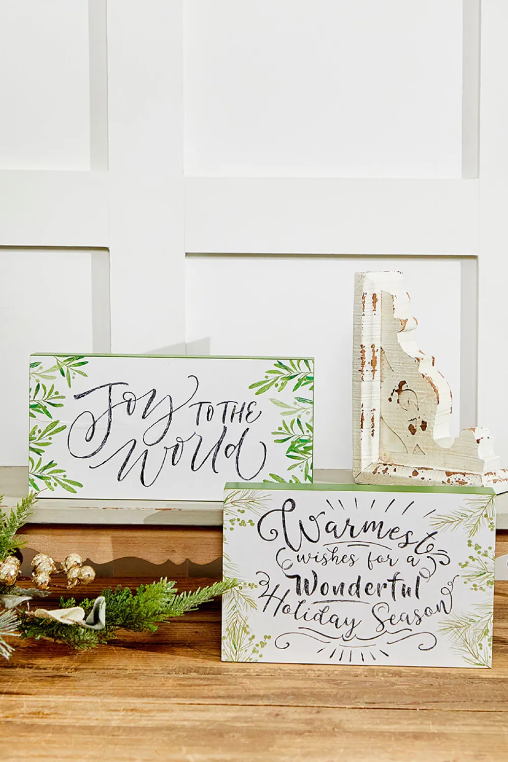 Decorator's Warehouse 9" Wooden Christmas Sign > Luxe Noel|Nativity Scene