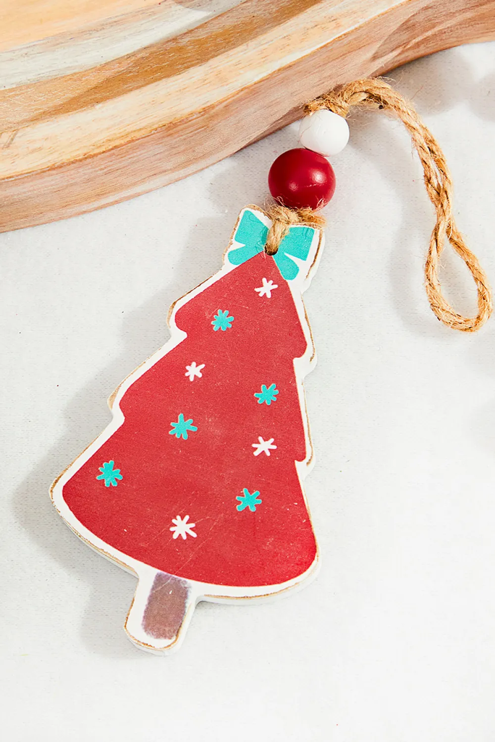Decorator's Warehouse 5” Wooden Christmas Tree Ornament > Christmas Decor|Believe