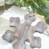Decorator's Warehouse 9.8” Wooden Snowflake Ornament > Christmas Ornaments|Winter Woodland