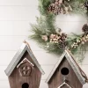 Decorator's Warehouse Wood Galvanized Metal Birdhouse > Winter Woodland|Christmas Accents