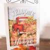 Decorator's Warehouse 17.9” Wood Harvest Tabletop Décor with Easel > Fall Decor|Fall Decor