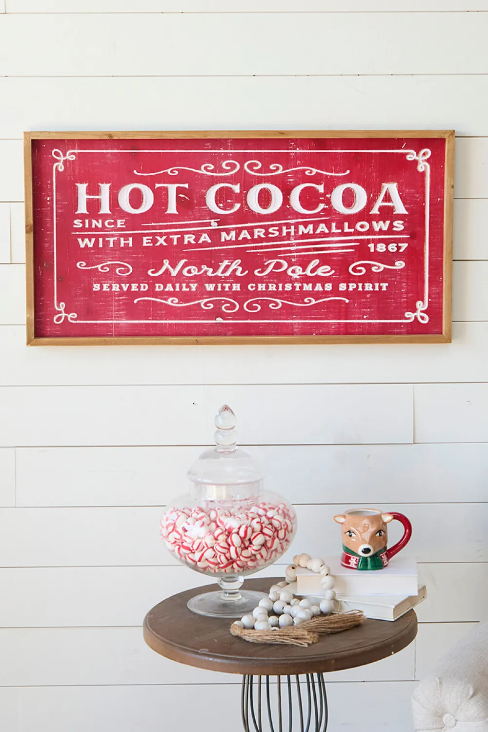 Decorator's Warehouse 31.8” Wood Holiday Engraved Wall Sign > Gingerbread|Christmas Decor