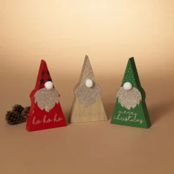 Decorator's Warehouse 6.5" Wood Holiday Gnome > Christmas Accents|Christmas Decor