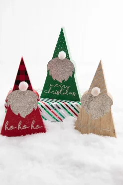 Decorator's Warehouse 6.5" Wood Holiday Gnome > Christmas Accents|Christmas Decor