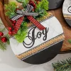 Decorator's Warehouse 8.5" Wood Holiday Ornament With Bow > Christmas Ornaments|Christmas Ornaments