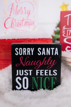 Decorator's Warehouse 4” Wood Holiday Sign > Christmas Accents|Christmas Decor
