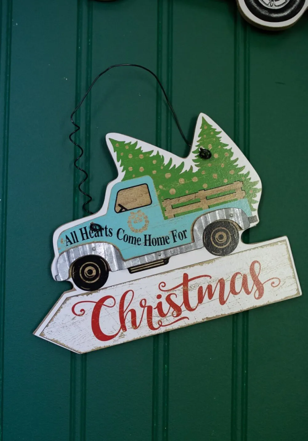Decorator's Warehouse 7.8” Wood Holiday Vehicle Christmas Ornaments > Christmas Ornaments|Farmhouse