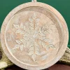 Decorator's Warehouse 6" Wood Snowflake Ornament > Christmas Ornaments|Winter Woodland