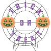 Decorator's Warehouse 40" Wreath - Trick or Treat with Jack O'Lanterns with 239 Lights > Outdoor Lighting|Lit Signs