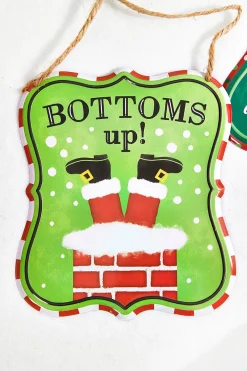 Decorator's Warehouse 7" x 6" Assorted Christmas Embossed Wall Sign > North Pole Party|Christmas Decor