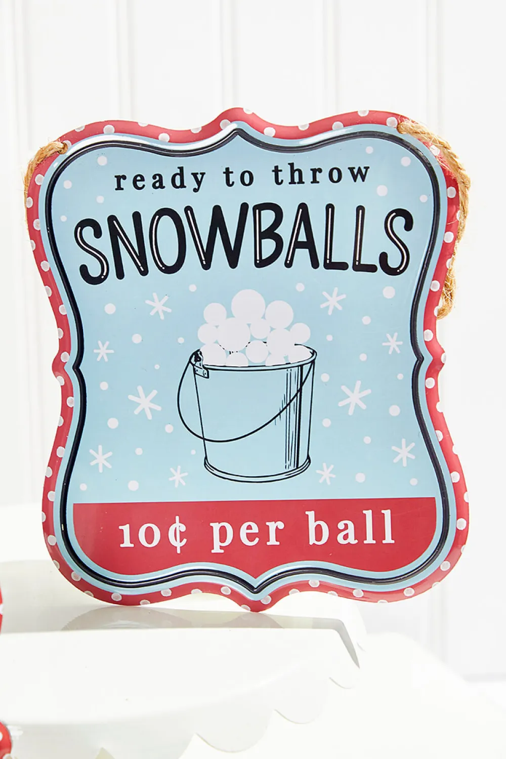 Decorator's Warehouse 7"x 6" Assorted Embossed Winter Sign > Christmas Decor|Christmas Ornaments