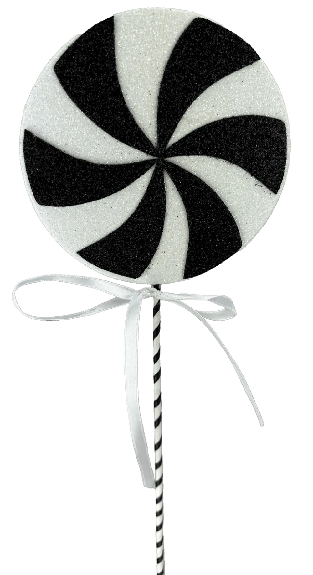 Decorator's Warehouse 18" x 5" Black and White Lollipop Pick > Halloween|Halloween