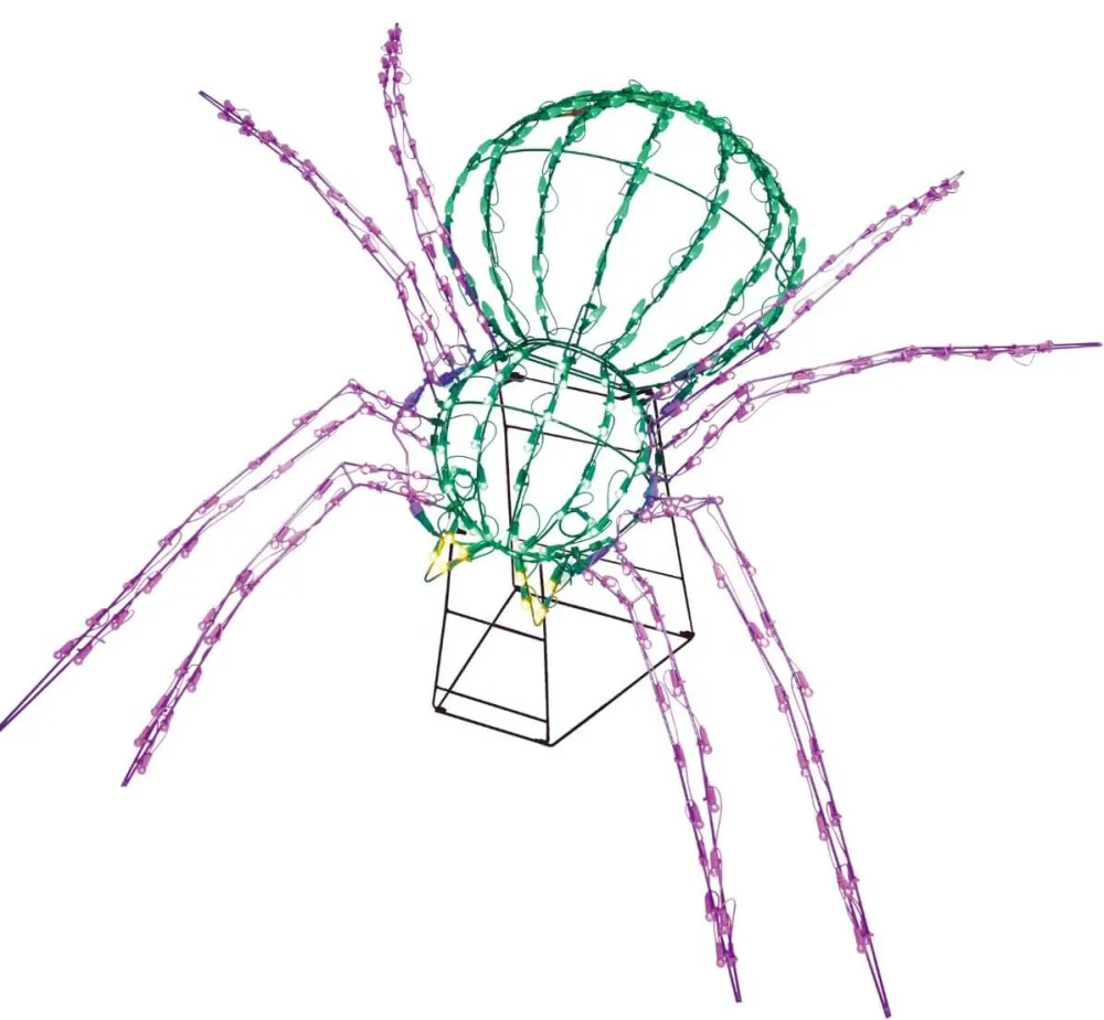 Decorator's Warehouse 28" x 40" 3D Scary Spider (Twinkling) > Lit Signs|Christmas Decor