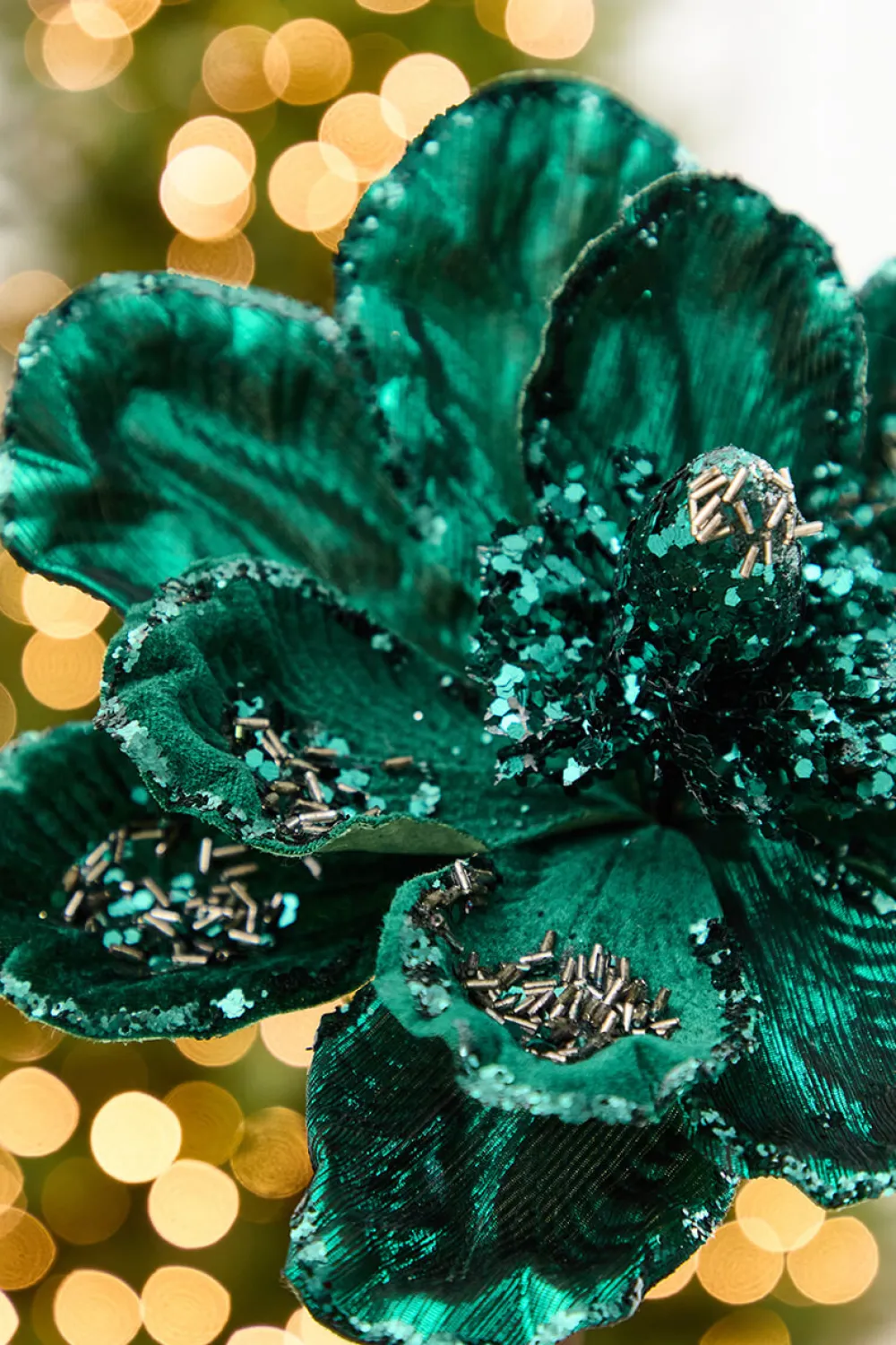 Decorator's Warehouse 19" x 10" Emerald Magnolia Stem > Jewel Tones|2026 New Additions