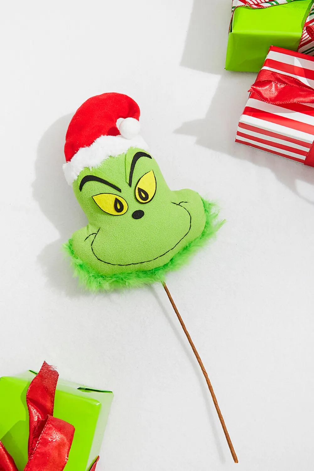 Decorator's Warehouse 24” x 9.5" Green Monster Head Pick > Christmas Sprays|Christmas Decor
