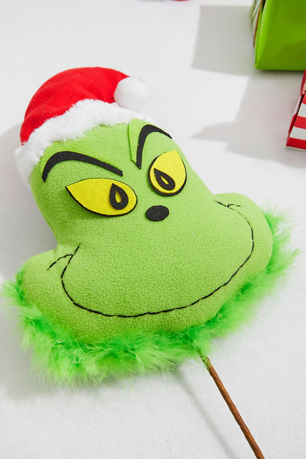 Decorator's Warehouse 24” x 9.5" Green Monster Head Pick > Christmas Sprays|Christmas Decor