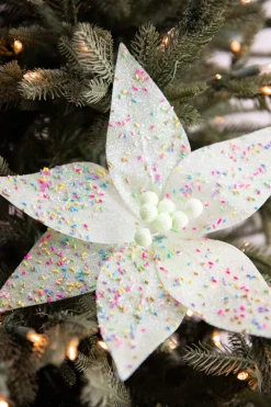 Decorator's Warehouse 24” x 12" Green Sprinkles Candy Poinsettia Stem > Kristin'S Picks|Santa'S Sweet Shoppe
