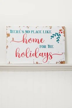 Decorator's Warehouse 18" x 11" Home for the Holidays Wooden Sign > Believe|Christmas Decor