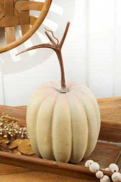 Decorator's Warehouse 7.5" x 7.5" Latex Harvest Pumpkin with Vine > Fall Decor|Fall Decor