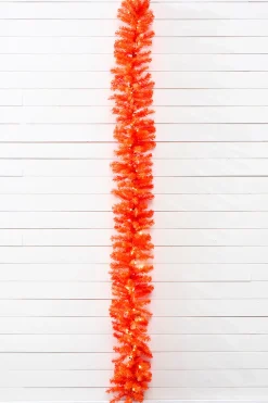 Decorator's Warehouse 9' x 12" LED Orange Garland > Christmas Decor|Outdoor Lighting