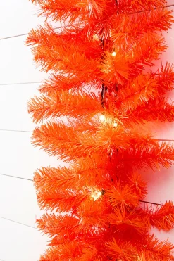 Decorator's Warehouse 9' x 12" LED Orange Garland > Christmas Decor|Outdoor Lighting