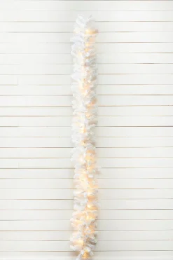 Decorator's Warehouse 9' x 12" LED White Crystal Spruce Garland > White Christmas|Christmas Decor