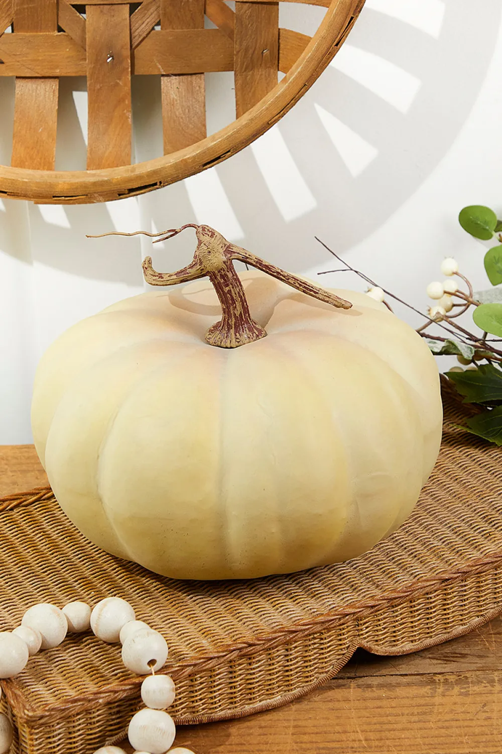Decorator's Warehouse 9" x 5" Lite Green Latex Harvest Pumpkin Vine > Fall Decor|Fall Decor